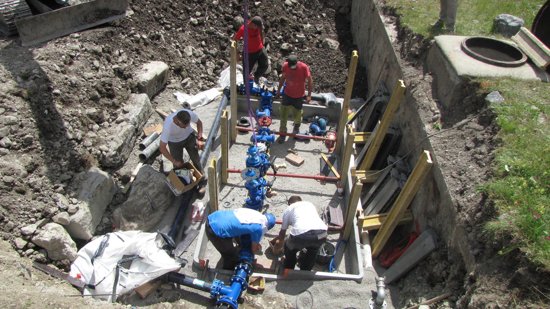 Oversized Water Meter Chamber Installation