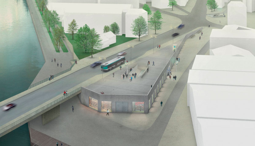 New Grand Paris Light Rail Subway Station